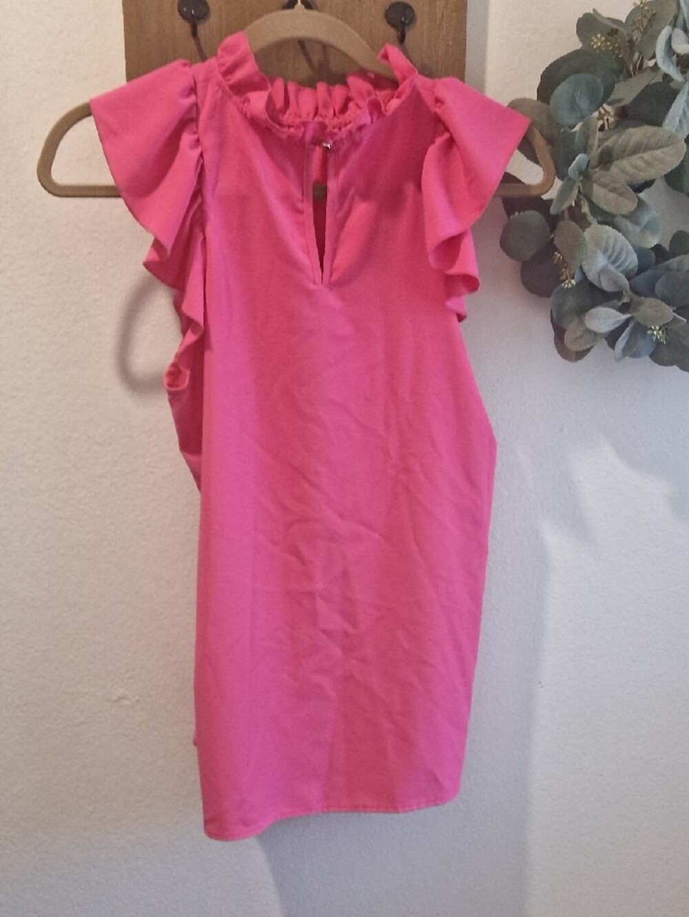 Pink Ruffle Sleeve - Entro - Picture 4 of 5